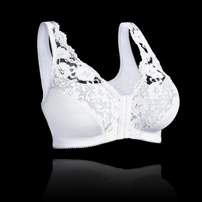 Women’s Wireless Bra – Full Coverage – Front Closure – Breathable Blend – Wide Straps