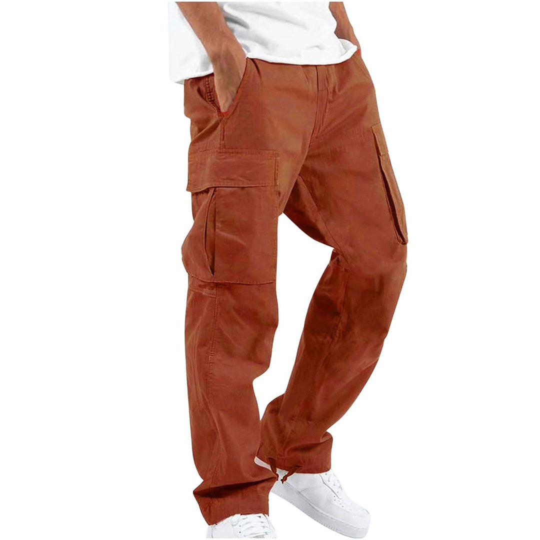 Men’s Cargo Pants – Relaxed Fit – Straight Leg – Cotton Blend – Utility Pockets