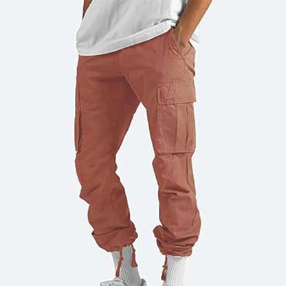Men’s Cargo Pants – Relaxed Fit – Straight Leg – Cotton Blend – Utility Pockets