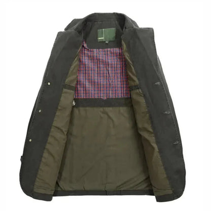 Oscar Regular Fit Utility Jacket | Collared Hip-Length Jacket