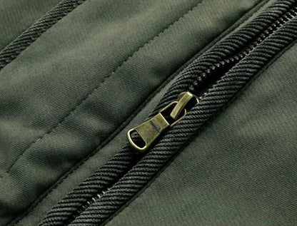 Oscar Corduroy Trim Relaxed Fit Jacket | Hooded Thigh-Length Jacket