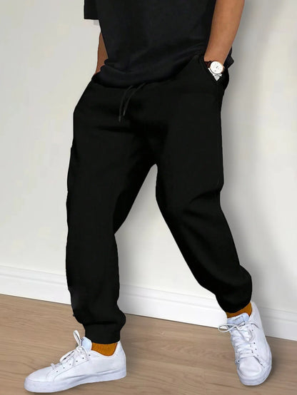 Men’s Jogger Sweatpants – Tapered Fit – Cotton Blend – Elastic Waist – Casual Wear
