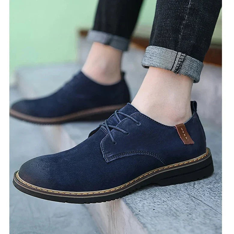 Men’s Oxford Dress Shoes – Leather – Classic Fit – Closed Lacing Formal Style