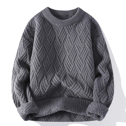 Harrison Relaxed Fit Sweater | Crewneck Geometric Sweater