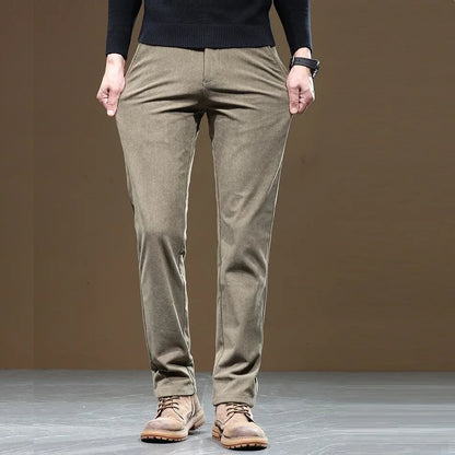 Theodore Fleece-Lined Ribbed Pants | Pockets Pants