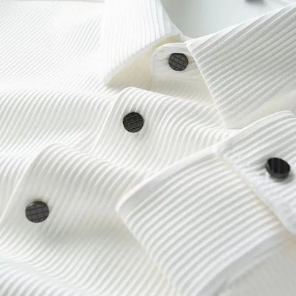 Men’s Formal Shirt – Slim Fit – Breathable Blend – Classic Collar – Business Wear