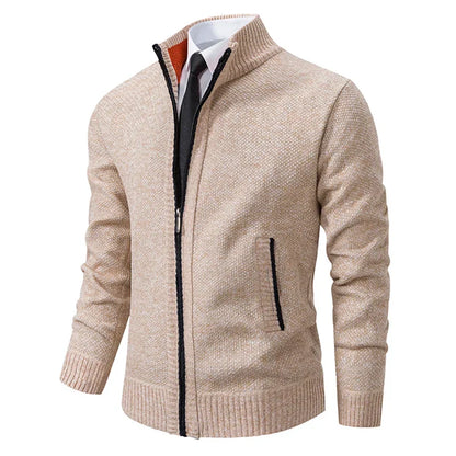 Men’s Vest – Slim Fit – Fleece – Stand Collar – Full Zip – Smart Casual Layering