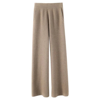 Women’s Sweatpants – Relaxed Wide-Leg Fit – Elastic Waist