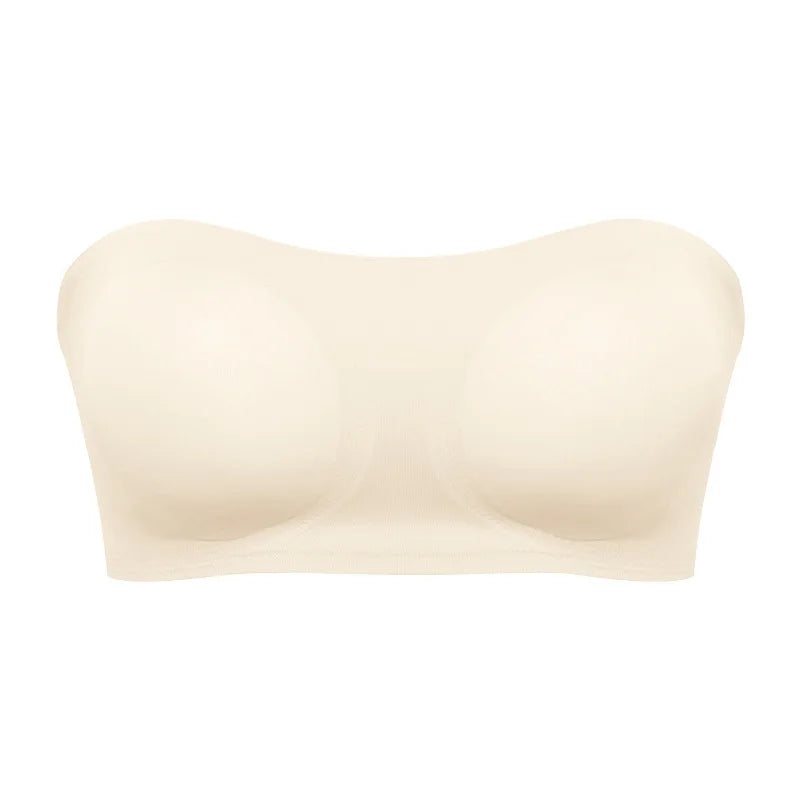 Women’s Strapless Bra – Push Up Support – Seamless Silhouette – Breathable Blend