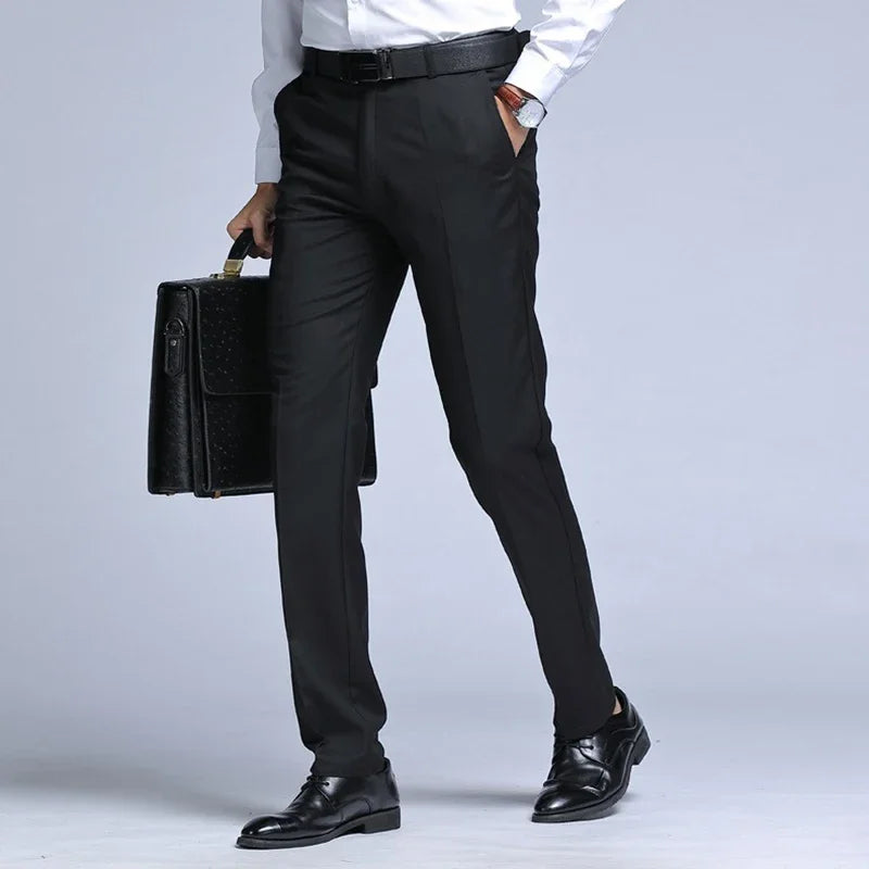 Men’s Dress Pants – Slim Fit – Tapered Leg – Tailored Cut – Formal Business Wear