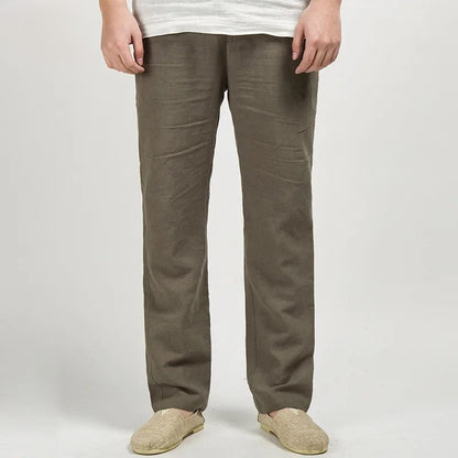 Men’s Trousers – Relaxed Straight Fit – Breathable Lightweight Full Length
