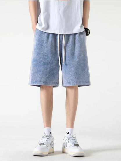 Men’s Casual Shorts – Relaxed Fit – Breathable Blend – Elastic Waist – Knee Length