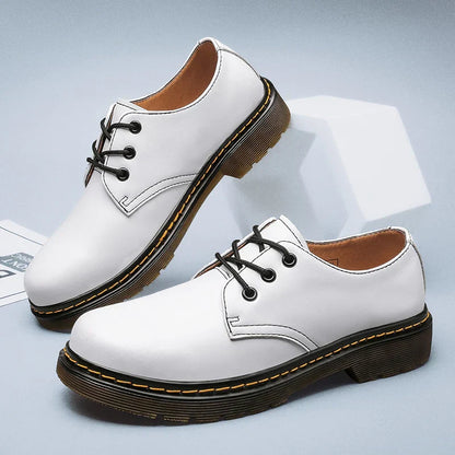 Men’s Oxford Shoes – Smooth Leather – Classic Fit – Lace-Up Formal Design
