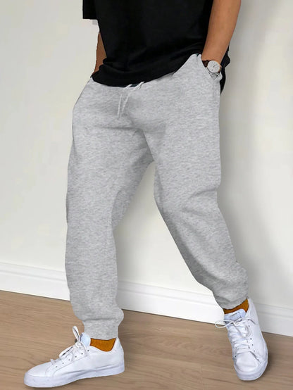 Men’s Jogger Sweatpants – Tapered Fit – Cotton Blend – Elastic Waist – Casual Wear
