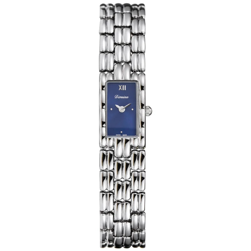 Isabella Rectangle Wristwatch | Roman Dial Link Bracelet Wristwatch