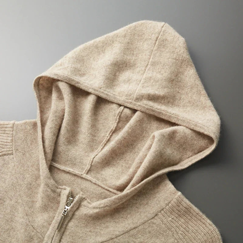 Men’s Jogging Set – Relaxed Fit – Soft Knit – Full Zip Hoodie – Cuffed Pants
