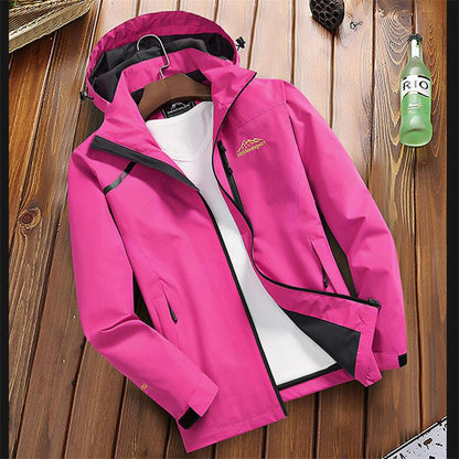 Men’s Rain Jacket – Regular Fit – Waterproof Hooded – Windproof Zip Front – Sealed Seams