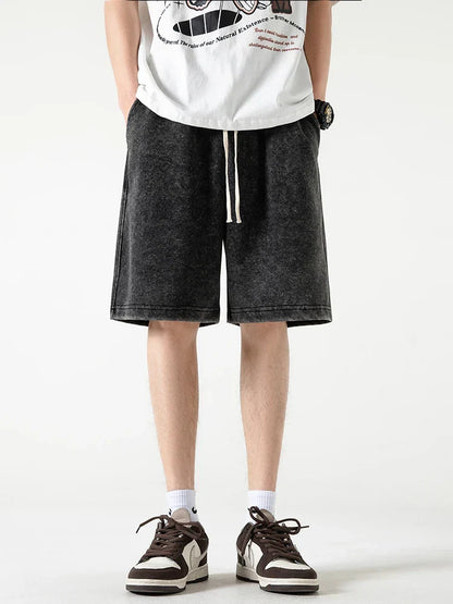 Men’s Casual Shorts – Relaxed Fit – Breathable Blend – Elastic Waist – Knee Length