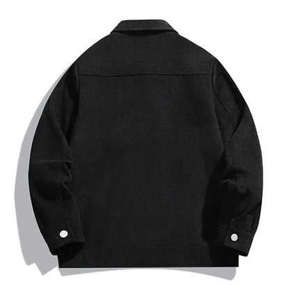 Henry Regular Fit Casual Jacket | Collared Button Front Hip-Length Jacket