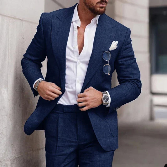 Men’s Suit – Two-Piece Set – Tailored Fit – Single Breasted – Formal Wear