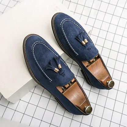 Men’s Moccasins – Suede – Tassel Detail – Classic Fit – Smart Casual Versatile Style