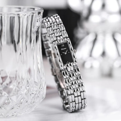 Isabella Rectangle Wristwatch | Roman Dial Link Bracelet Wristwatch