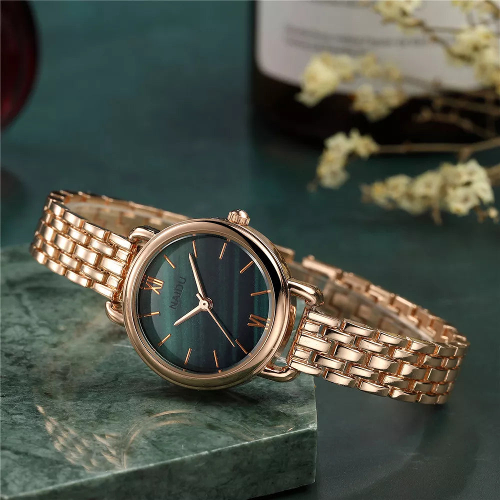 Amelia Slim Profile Watch | Round Case Roman Numerals Watch