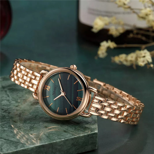 Amelia Slim Profile Watch | Round Case Roman Numerals Watch