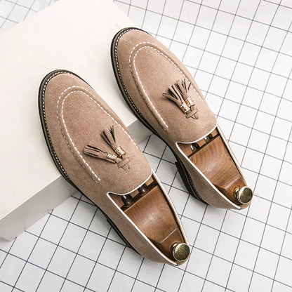 Men’s Moccasins – Suede – Tassel Detail – Classic Fit – Smart Casual Versatile Style