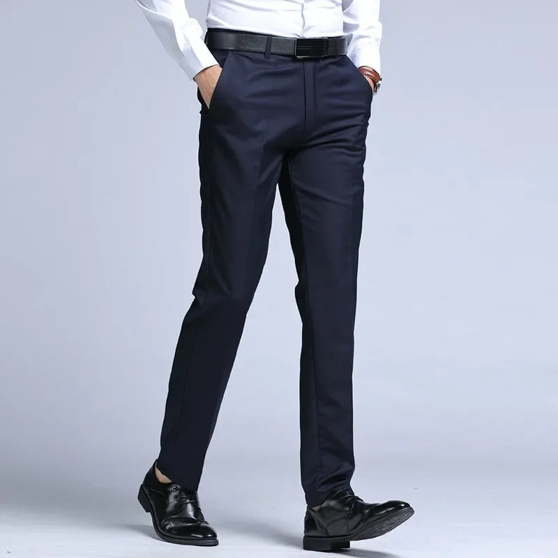 Men’s Dress Pants – Slim Fit – Tapered Leg – Tailored Cut – Formal Business Wear