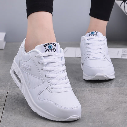 Women’s Sneakers – Chunky Fit – Breathable Mesh – Cushioned Sole – Lace-Up Casual