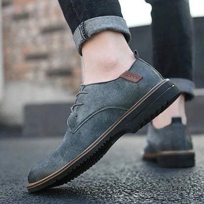 Men’s Oxford Dress Shoes – Leather – Classic Fit – Closed Lacing Formal Style
