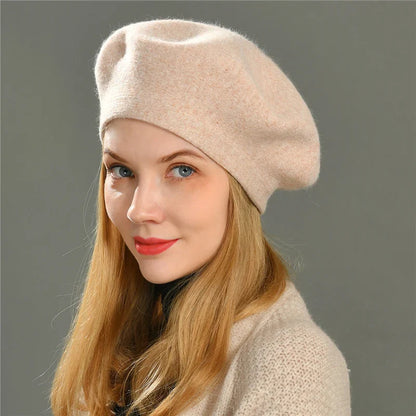 Amelia Relaxed Fit Beret | Classic Solid Beret