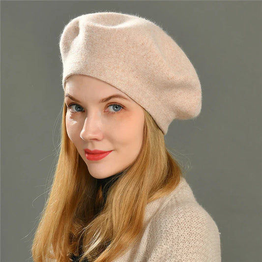Amelia Relaxed Fit Beret | Classic Solid Beret