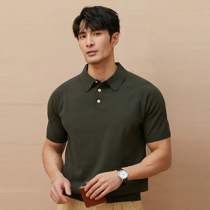 Men’s Polo Shirt – Tailored Fit – Soft Knit – Short Sleeve – Casual Smart Style