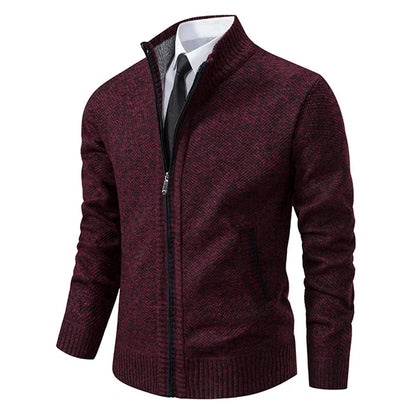 Men’s Vest – Slim Fit – Fleece – Stand Collar – Full Zip – Smart Casual Layering