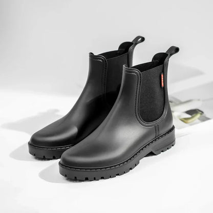 Freya Waterproof Ankle-Length Boots | Chunky Lugged Sole Boots