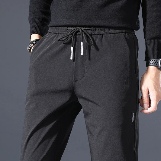 George Relaxed Fit Jogger Pants | Elastic Waist Drawstring Jogger Pants