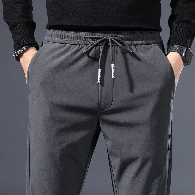 George Relaxed Fit Jogger Pants | Elastic Waist Drawstring Jogger Pants