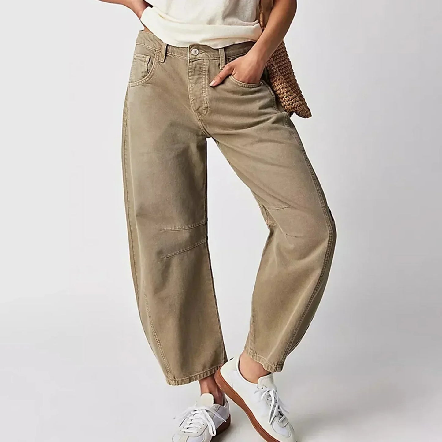 Women’s Wide-Leg Jeans – Relaxed Fit – Full Length – Cotton Denim