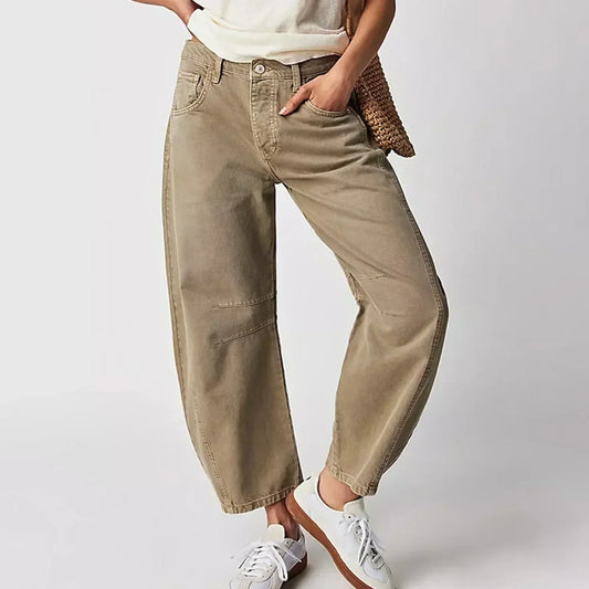 Women’s Wide-Leg Jeans – Relaxed Fit – Full Length – Cotton Denim