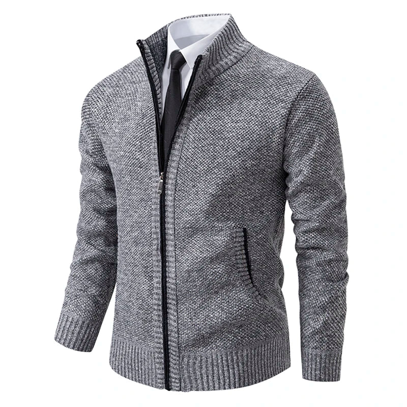 Men’s Vest – Slim Fit – Fleece – Stand Collar – Full Zip – Smart Casual Layering