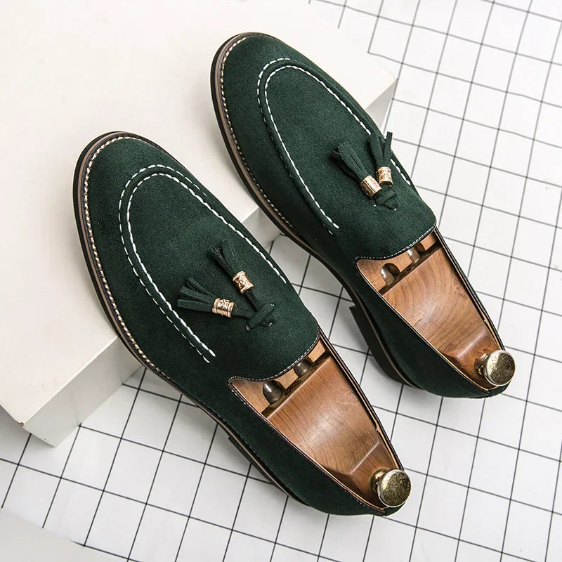 Men’s Moccasins – Suede – Tassel Detail – Classic Fit – Smart Casual Versatile Style