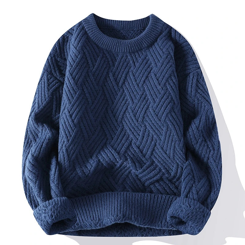Harrison Relaxed Fit Sweater | Crewneck Geometric Sweater