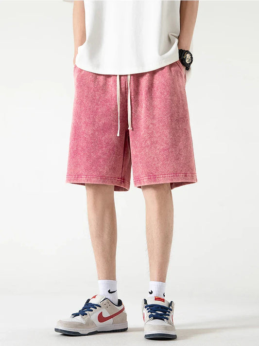 Men’s Casual Shorts – Relaxed Fit – Breathable Blend – Elastic Waist – Knee Length