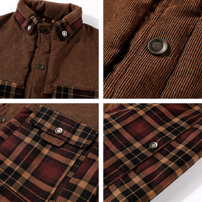 Oliver Relaxed Fit Shirt Jacket | Plaid Button Front Shirt Jacket