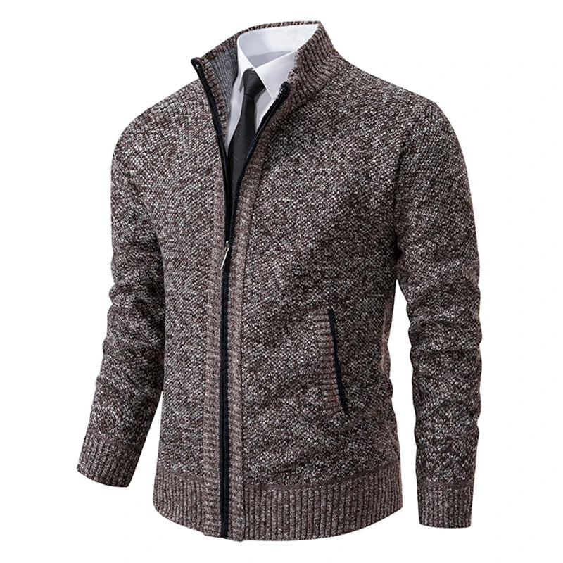 Men’s Vest – Slim Fit – Fleece – Stand Collar – Full Zip – Smart Casual Layering