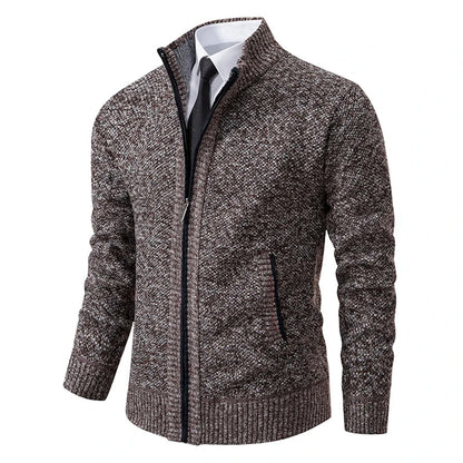 Men’s Vest – Slim Fit – Fleece – Stand Collar – Full Zip – Smart Casual Layering
