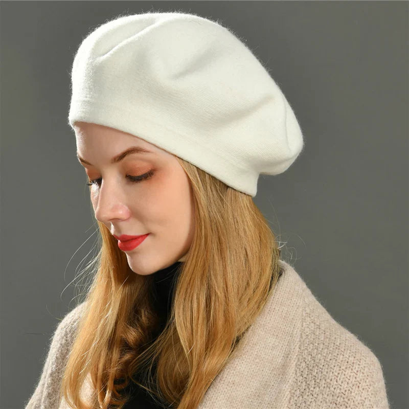 Amelia Relaxed Fit Beret | Classic Solid Beret