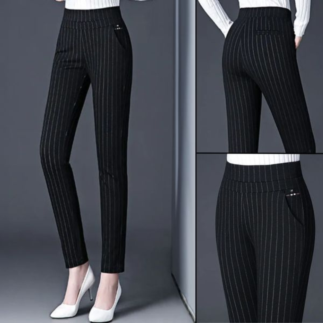 Women’s High-Waisted Leggings – Slim Fit – Stretch Fabric – Faux Pocket Detail